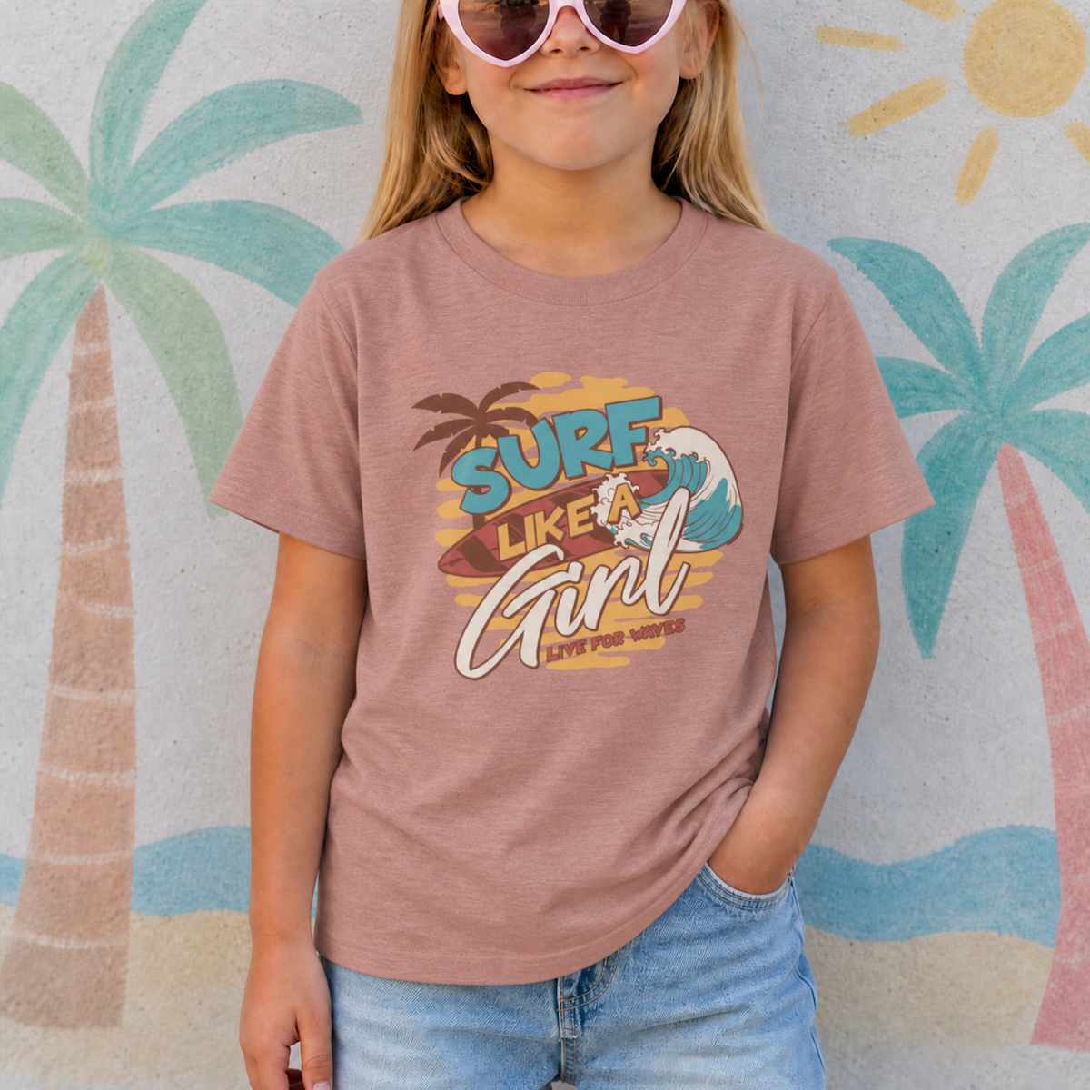 Surf Like a Girl Youth T-Shirt