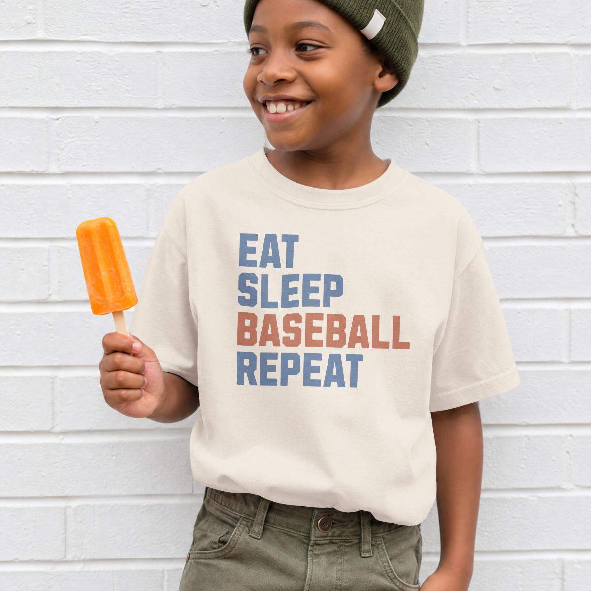 Eat Sleep Baseball Repeat Youth T-Shirt