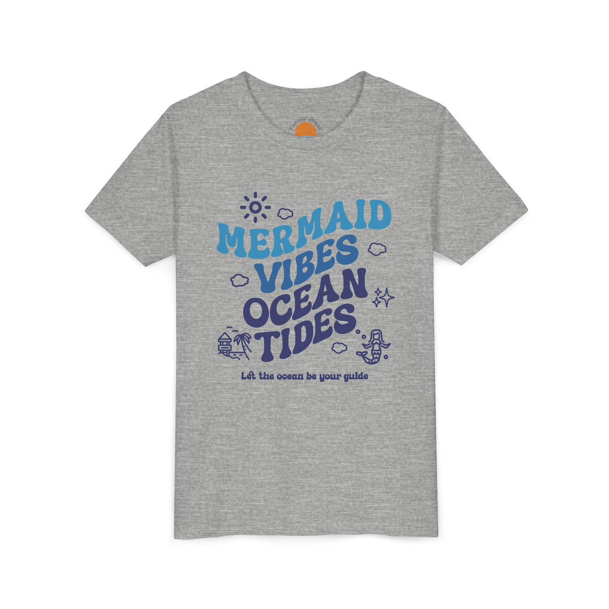 Mermaid Vibes and Ocean Tides Youth T-Shirt