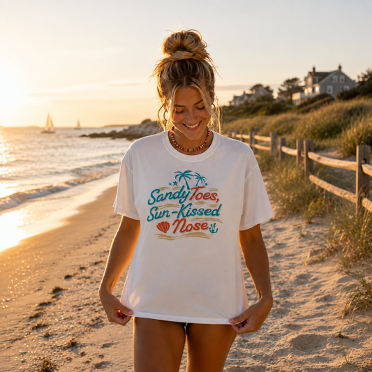 Sandy Toes, Sun Kissed Nose T-Shirt