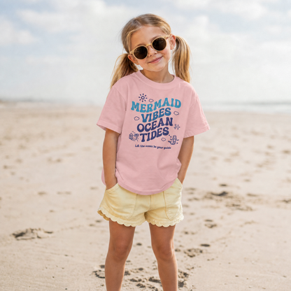Mermaid Vibes and Ocean Tides Youth T-Shirt
