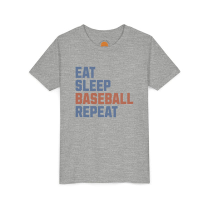 Eat Sleep Baseball Repeat Youth T-Shirt