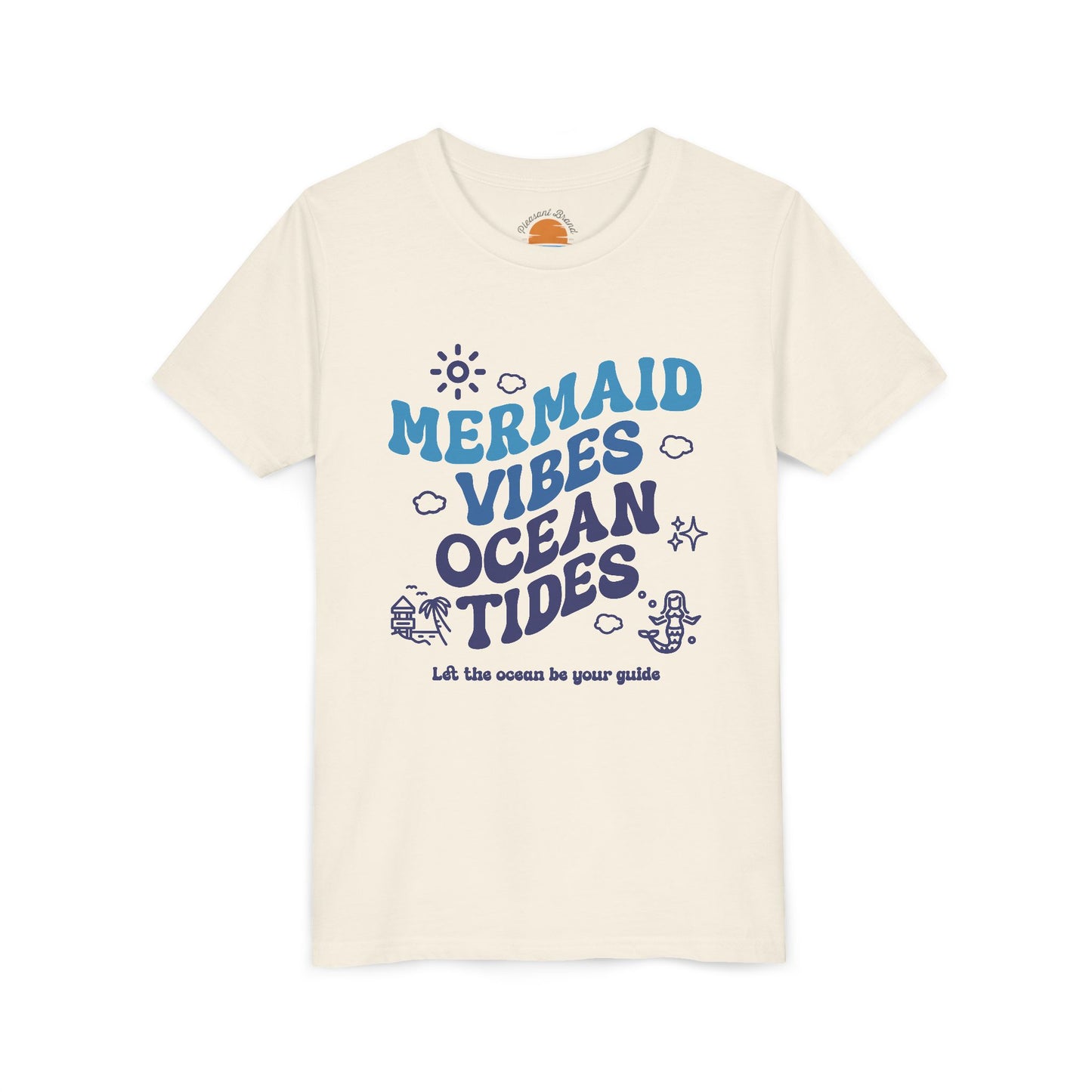 Mermaid Vibes and Ocean Tides Youth T-Shirt