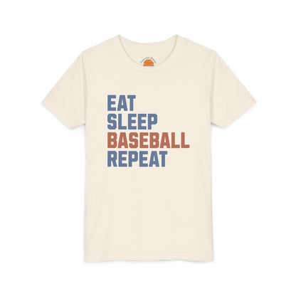 Eat Sleep Baseball Repeat Youth T-Shirt