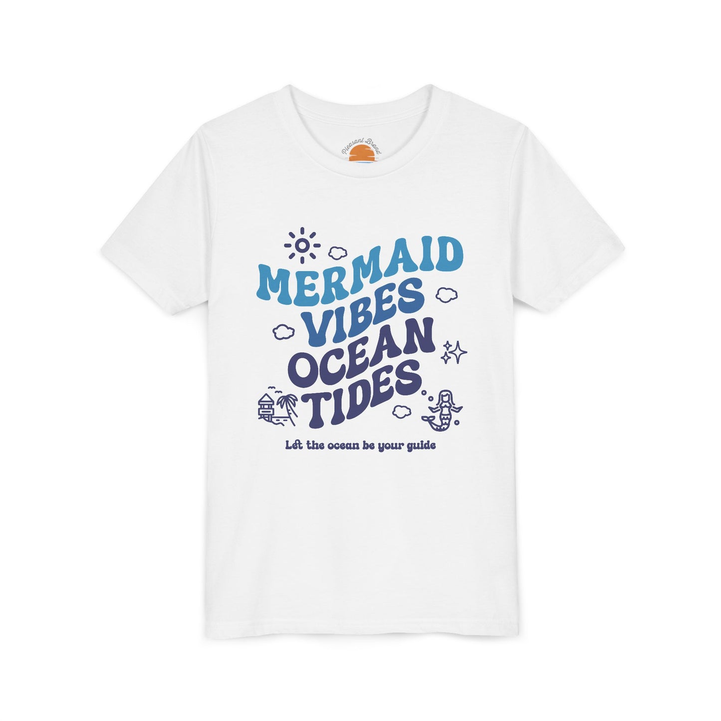 Mermaid Vibes and Ocean Tides Youth T-Shirt