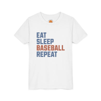 Eat Sleep Baseball Repeat Youth T-Shirt