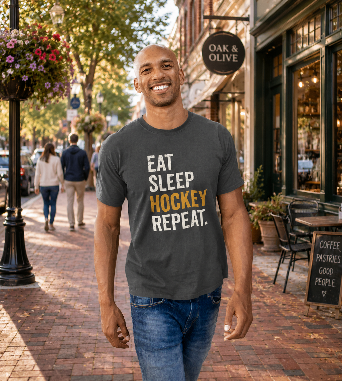 Eat Sleep Hockey Repeat T-Shirt